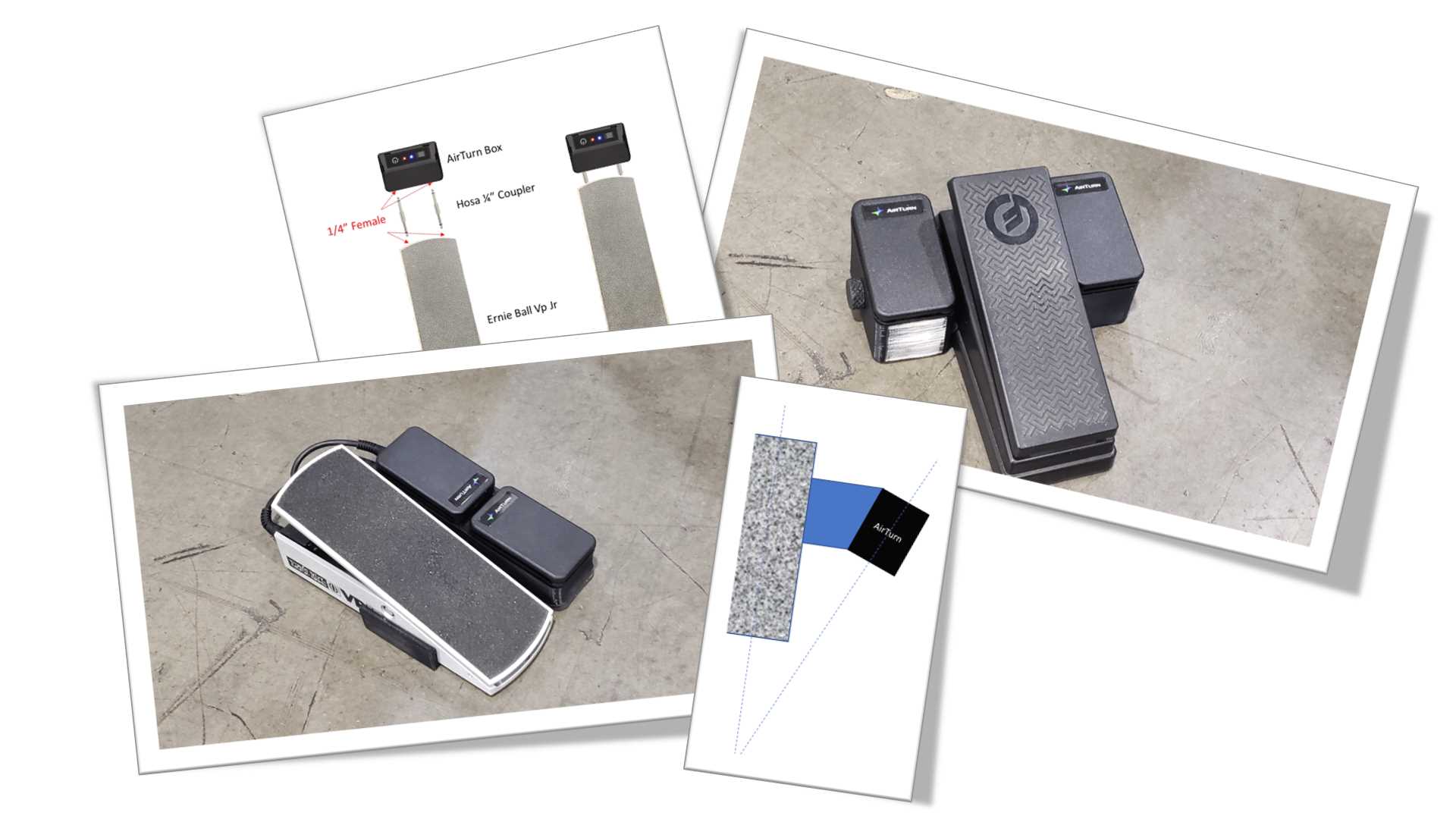 FluidPrompter collaborating with AirTurn on 3d-printed pedal designs