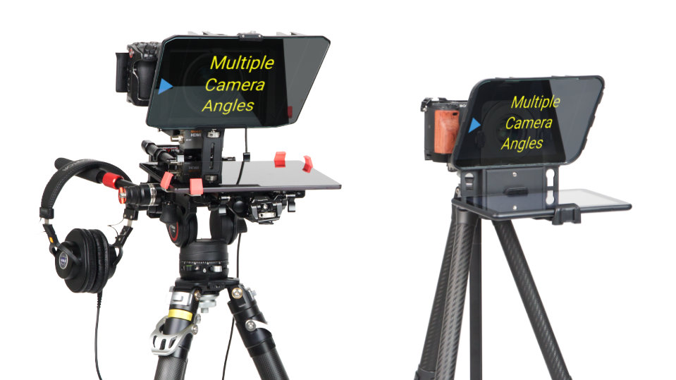 FluidPrompter can be used with multiple cameras and prompters.